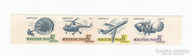 Aerofila 67 (i) - l 1967. ** - Stamp strip