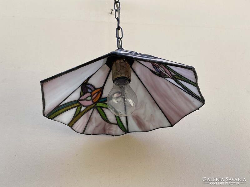Tiffany ceiling lamp.
