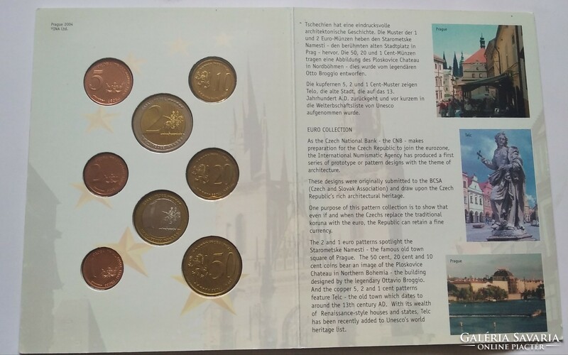 2004 Czech Republic-euro circulation line, in decorative case