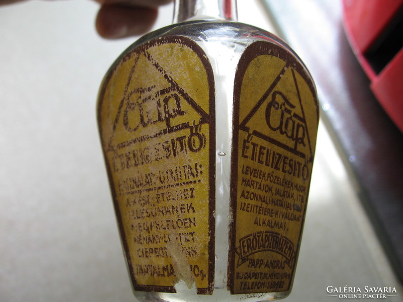 Antik ETAP Ételízesítő üveg a 30-as évekből