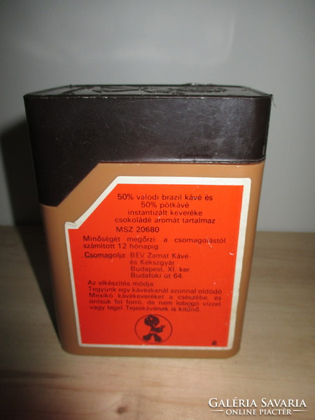 Retro Mexikó kávés doboz(műanyag)