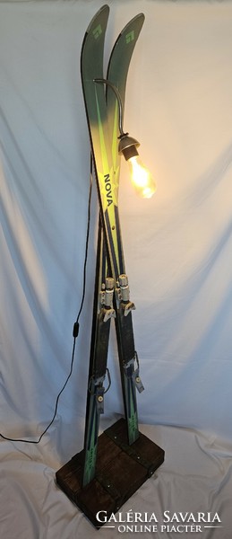 Unique ski floor lamp