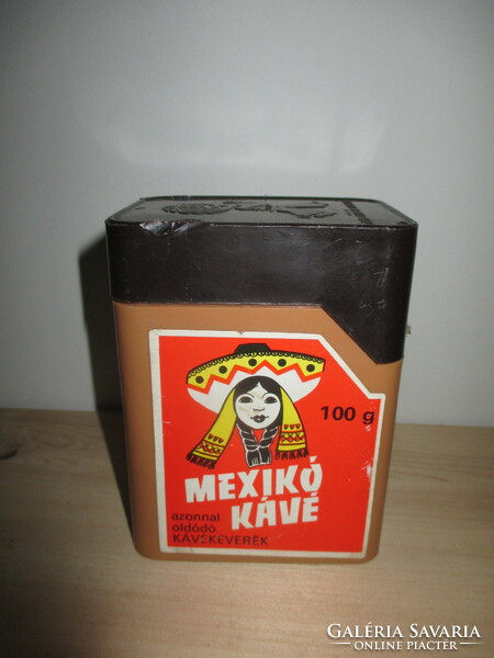 Retro Mexican coffee box (plastic)