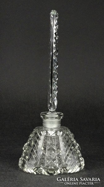 1N155 Antik csiszoltüveg parfümszóró üveg 15 cm