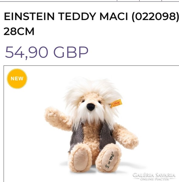 Steiff teddy bear, Einstein bear, curio!