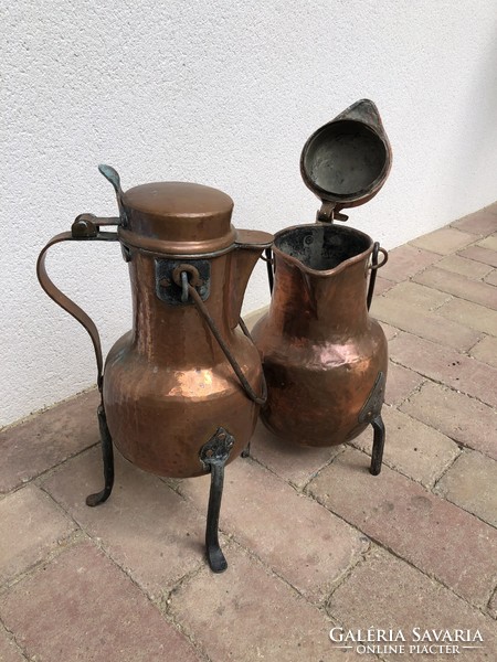 Red copper water vessels
