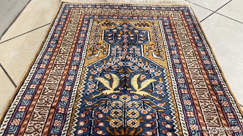 3493 Álomszép Török Kayseri kézi gyapjú perzsa szőnyeg 59X100CM ingyen futár
