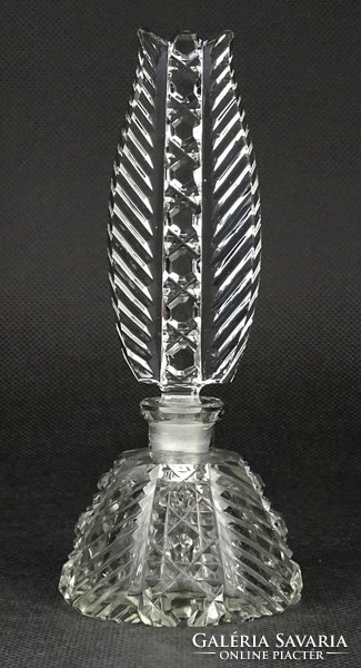 1N155 antique polished glass perfume spray bottle 15 cm