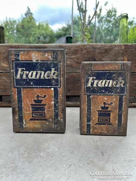 Franck fém kávés dobozok