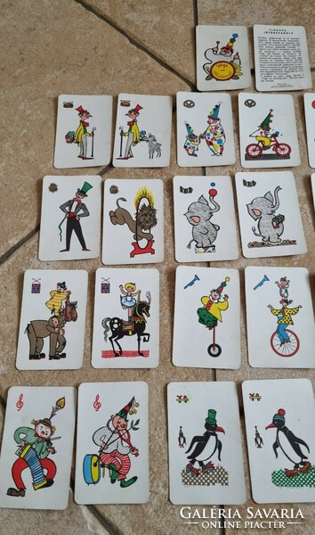 Cirkusz kártyajáték Játékkártya 1979 - ből mese kártya