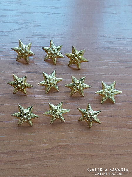 Mh 10 pcs 22 mm 6-pointed officer's star # + zs