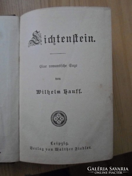 Wilhelm Hauff: Lichtenstein, eine romantische Sage, antik