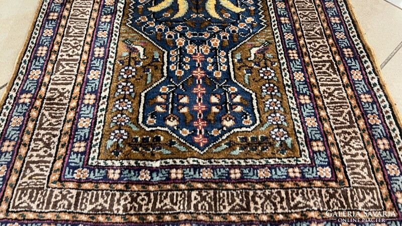 3494 Álomszép Török Kayseri kézi gyapjú perzsa szőnyeg 59X100CM ingyen futár