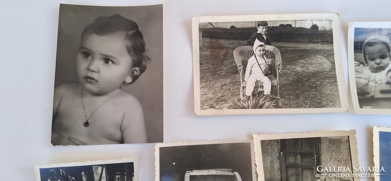 13 pieces of old children's photos