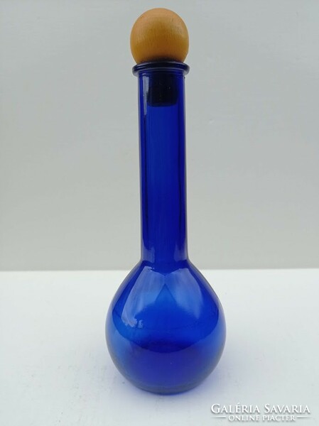 Kobalt kék dugós üveg palack