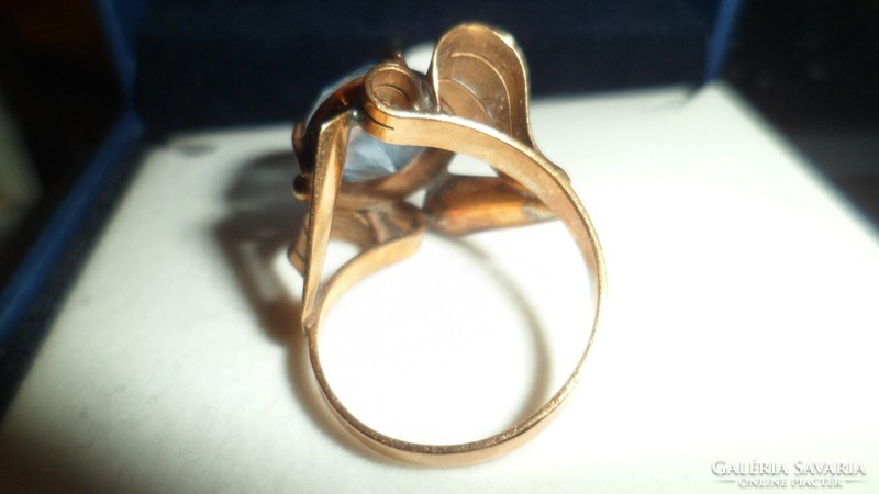 Art deco arany gyűrű