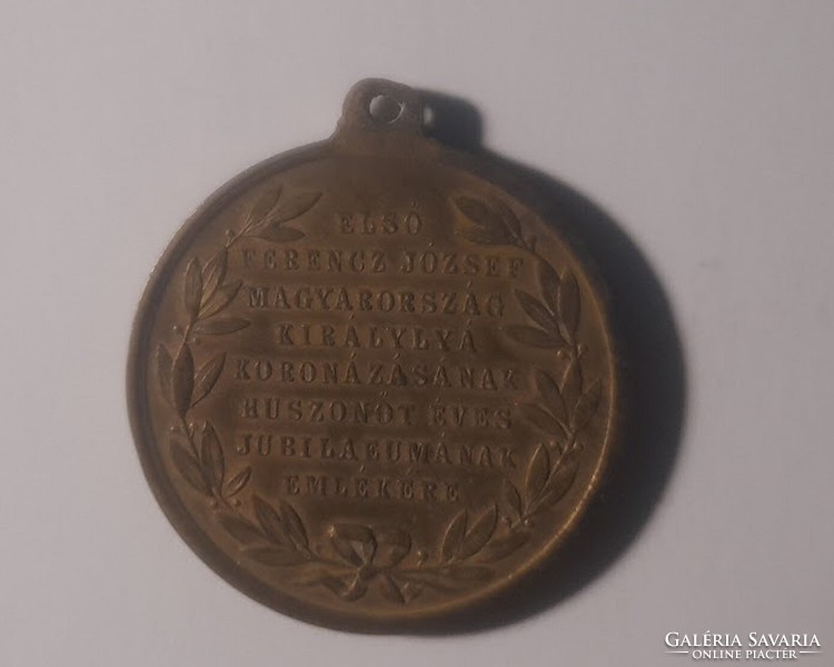 József Ferenc I memorial medal 1867-1892 June 8 coronation jubilee