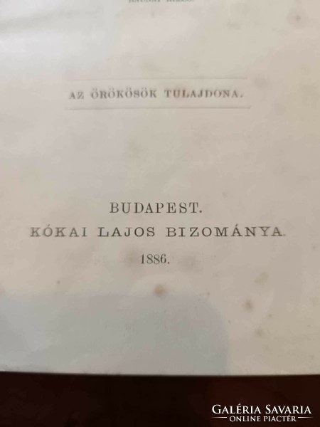 Győry Vilmos költeményei, 1886-os szép díszkötésben, aranyozott lapél, antik könyv