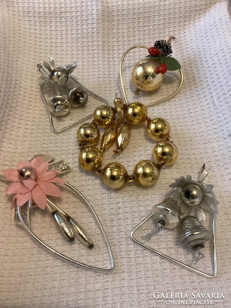 Old glass Christmas tree decorations