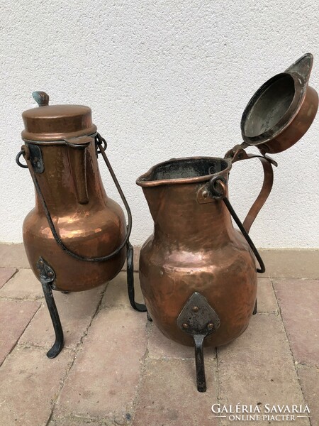 Red copper water vessels
