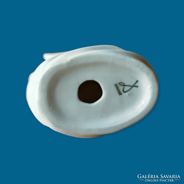 Drasche/Kőbánya porcelán hattyú figura