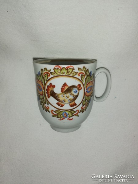Soviet tea cup with a rare fish pattern