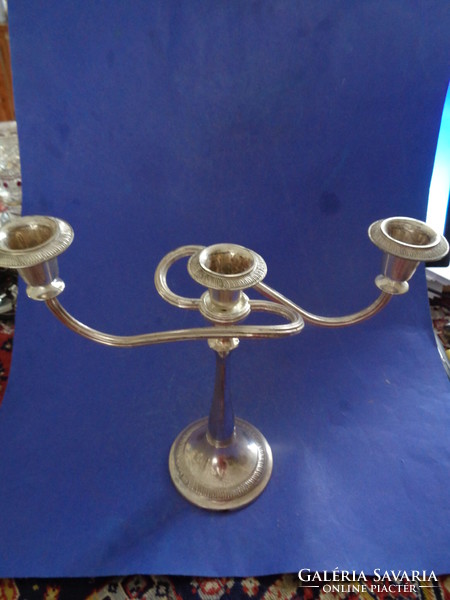 Silver-plated metal candle holder cheap!