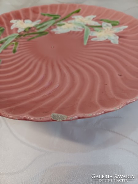 Majolica cake plate