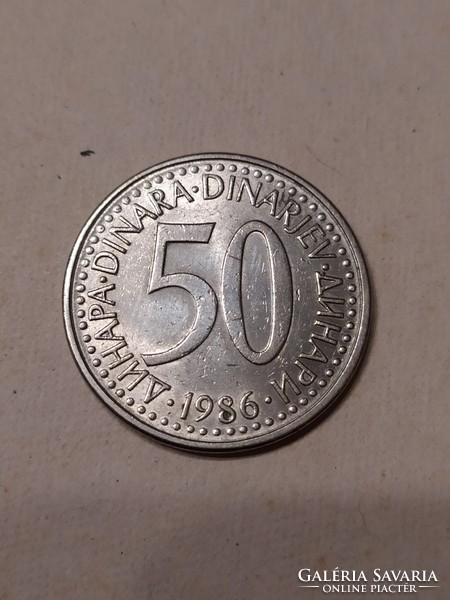50 Dinars 1986 Yugoslavia