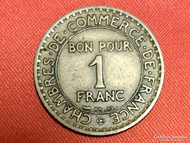 1923 Franciaország III, Köztársaság (1870 - 1941) 1 Frank (1826)