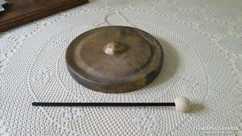 Copper gong, musical instrument, dinner gong