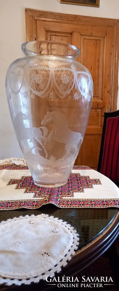 Gyönyörű ritka szecessziós nagyméretű váza