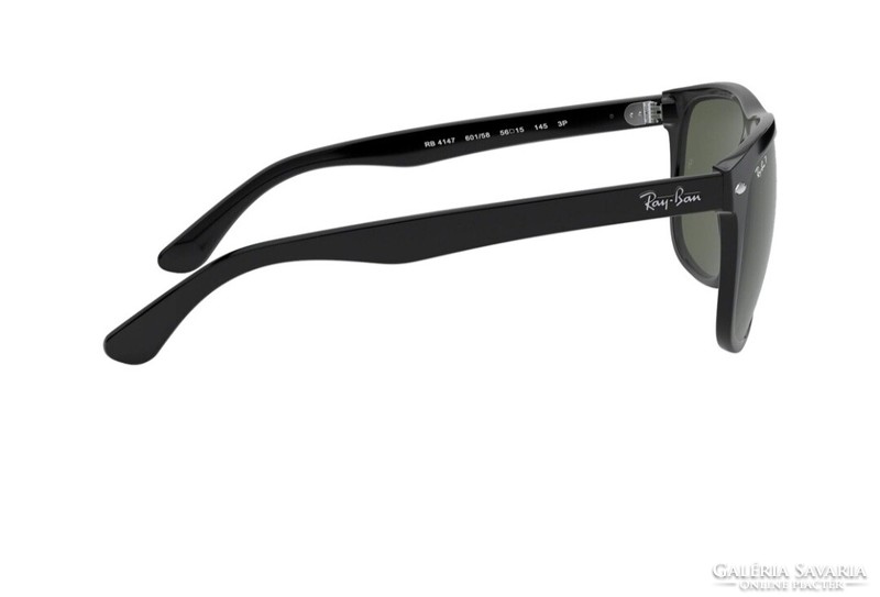 Ray-ban men's sunglasses. Rb4147 601/58 boyfriend black crystal green polarized sunglasses.