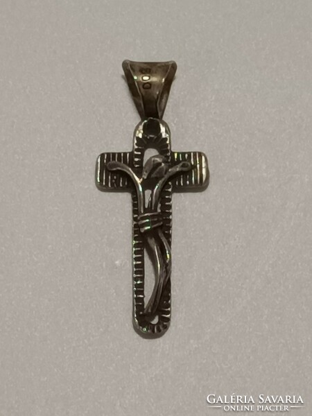 Silver pendant stylized Jesus