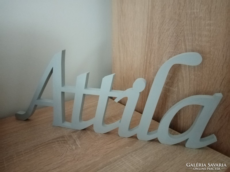 Wooden decorative name, decorative letter, decoration, inscription, baby name, baby room, baby room decoration, children's room decor