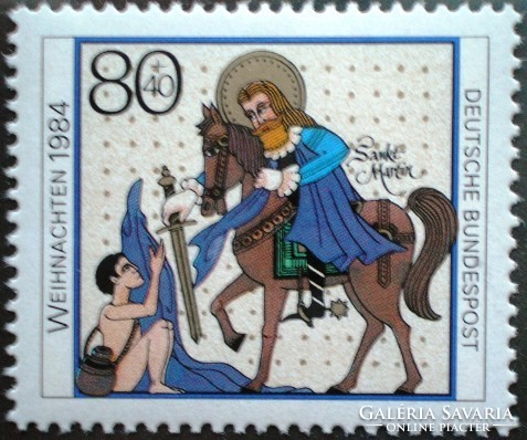 N1233 / Germany 1984 Christmas stamp postal clear