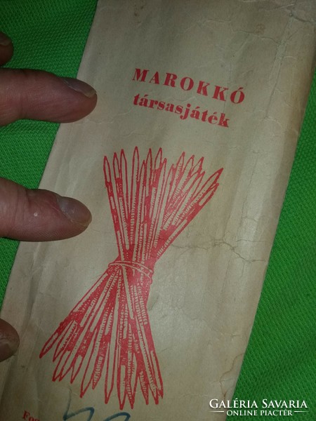Régi magyar fa MAROKKÓ pálcás játék SZABÓ JÁNOS hurka és marokkó pálcakészítő a képek szerint