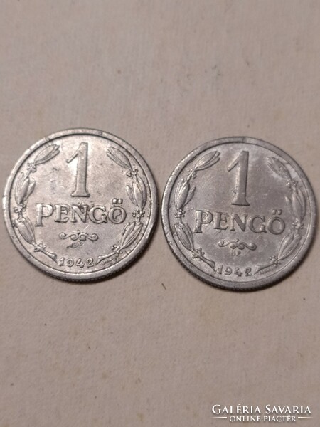 1 Pengő 1942 - 2 in one