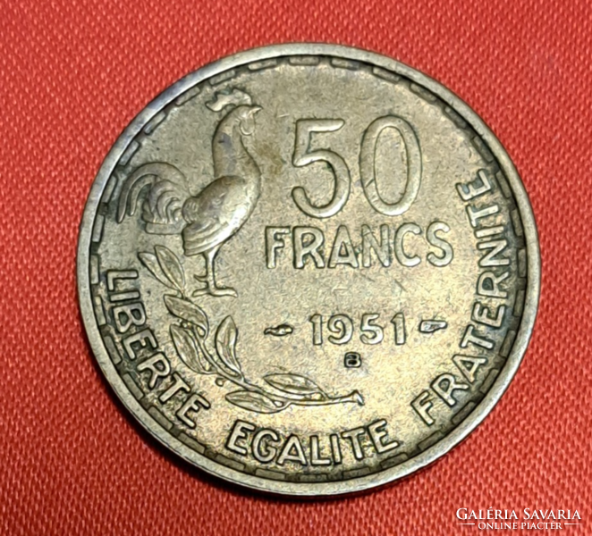 1951. Franciaország 50 Frank (1825)