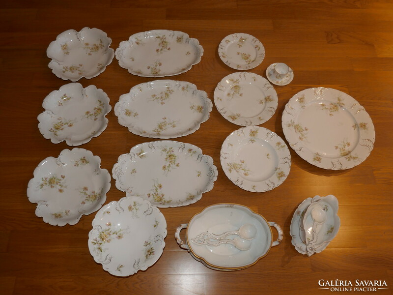 Antique 82-piece tableware rc tilly sevres Bavarian porcelain