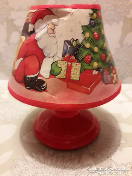 Svéd karácsonyi lámpa gyertyatartó egyedi 15x12 cm.