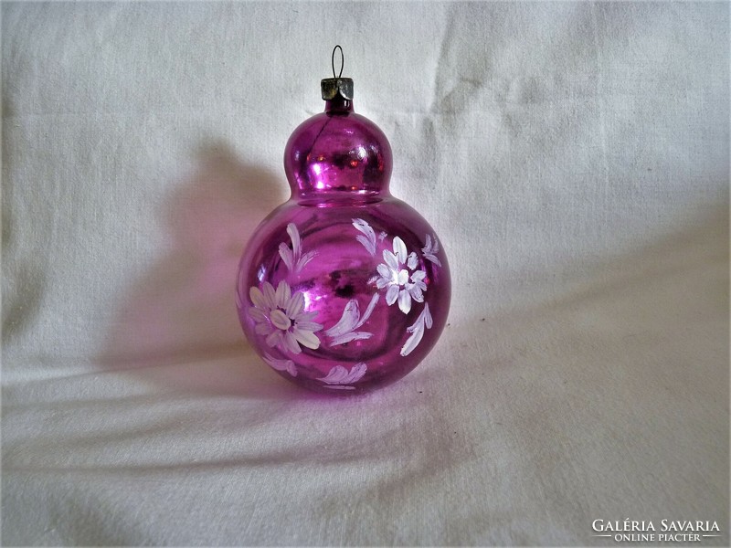 Old glass Christmas tree decoration - a special transparent decoration!