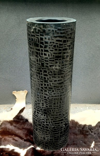 Hatalmas 80 cm Modernista kültéri fém váza ALKUDHATÓ design