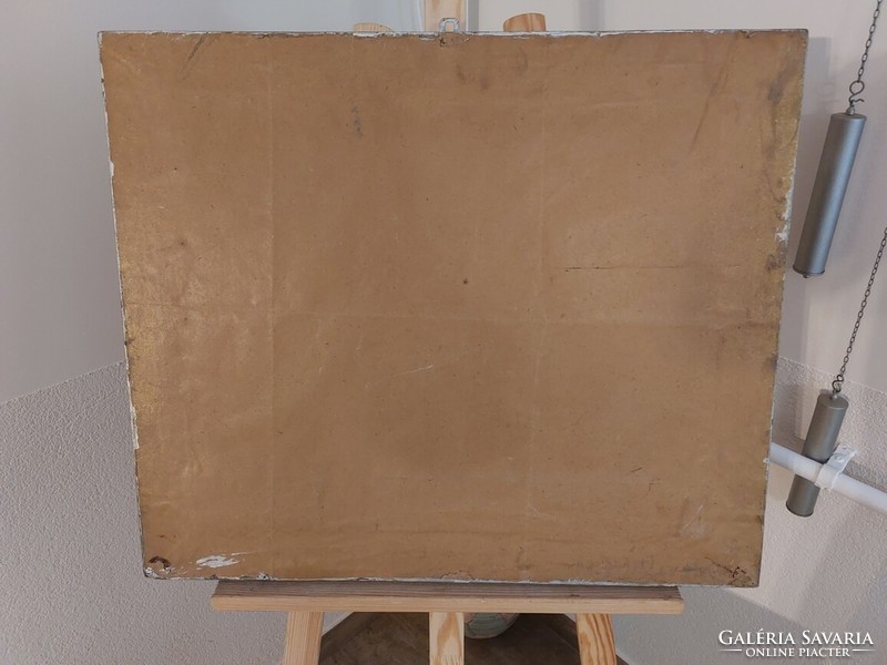 (K) Otto Albert Hirth festmény 56x66 cm kerettel