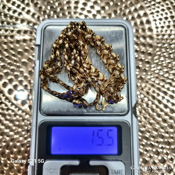 Arany nyakék 14 karátos  15.5 gramm