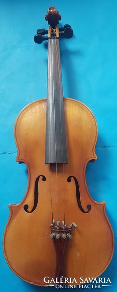 Old violin, paper label inside, foreign mark stamped on the back