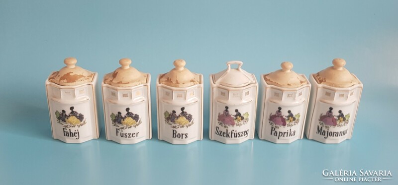 Spice holder set with Hungarian inscription