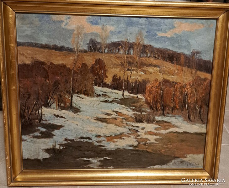 An antique painting by Gyula Várady! 1921!