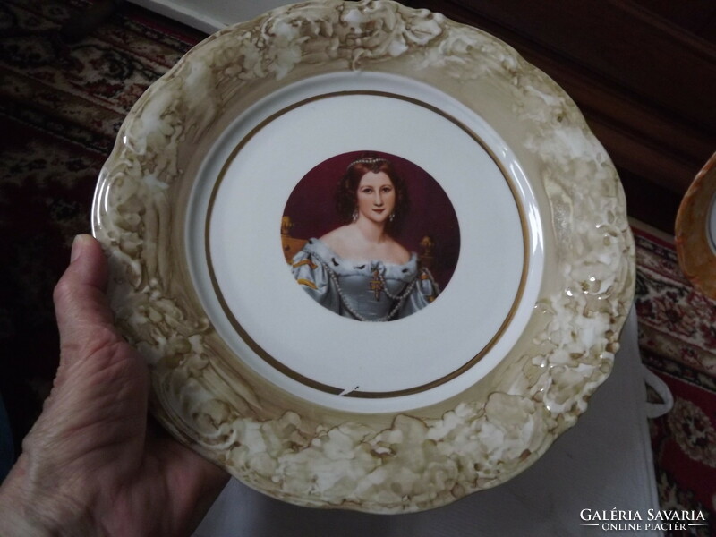 Lengyel festett porcelán tányér 27cm