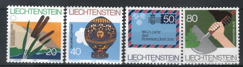 Liechtenstein  0366 Mi 824-827  postatiszta      2,50 Euró